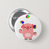 Badge Rond 5 Cm Cochon de dessin mignon (Devant & derrière)