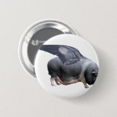 Badge Rond 5 Cm cochon volant (Devant & derrière)