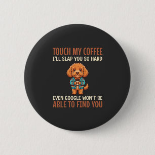 Badge Rond 5 Cm Cockapoo Amoureux de Café Drôle