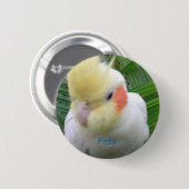 Badge Rond 5 Cm Cockatiel (Devant & derrière)