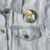 Badge Rond 5 Cm Cockatiel (En situation)