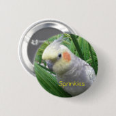 Badge Rond 5 Cm Cockatiel (Devant & derrière)