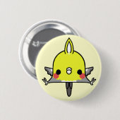 Badge Rond 5 Cm Cockatiel de Kawaii (vous changez l'arrière - plan (Devant & derrière)
