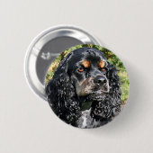 Badge Rond 5 Cm Cocker Spaniel (Devant & derrière)
