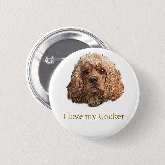 Badge Rond 5 Cm Cocker spaniel (Devant & derrière)