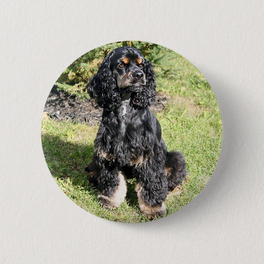 Badge Rond 5 Cm Cocker Spaniel Photo (Devant)