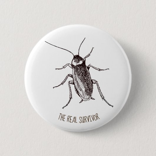 Badge Rond 5 Cm Cockroach (Devant)
