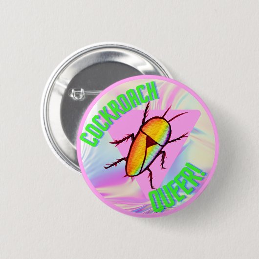 Badge Rond 5 Cm Cockroach Queer (Devant & derrière)
