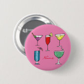 Badge Rond 5 Cm Cocktail Boisson Assortiment Thunder_Cove (Devant & derrière)