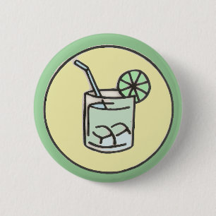 Badge Rond 5 Cm cocktail brésilien de caipirinha