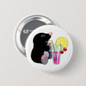 Badge Rond 5 Cm cocktail de dessin animé mole (Devant & derrière)