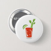 Badge Rond 5 Cm Cocktail de Mary sanglante (Devant & derrière)