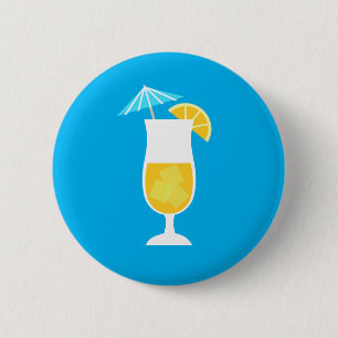 Badge Rond 5 Cm Cocktail orange