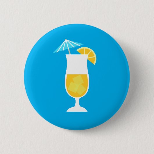 Badge Rond 5 Cm Cocktail orange (Devant)