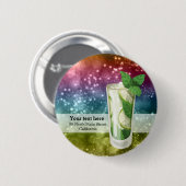 Badge Rond 5 Cm Cocktails (Devant & derrière)