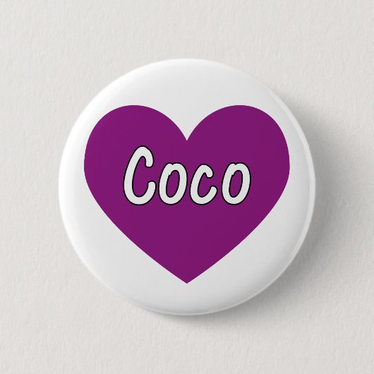Badge Rond 5 Cm Cocos (Devant)