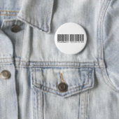 Badge Rond 5 Cm Code barres de technicien de pharmacie (En situation)