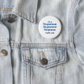 Badge Rond 5 Cm Code d'écriture (En situation)