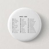 Badge Rond 5 Cm Code Morse (Devant)