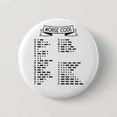 Badge Rond 5 Cm Code Morse International (Devant)