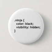 Badge Rond 5 Cm code ninja, script (Devant)