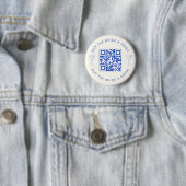 Badge Rond 5 Cm Code QR Acheter Une Boisson à la Mariée Enterremen (En situation)