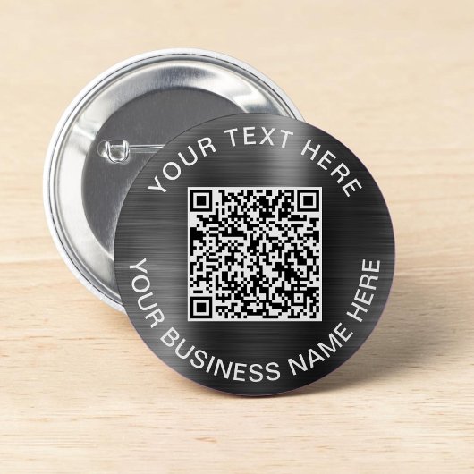 Badge Rond 5 Cm Code QR argent promotionnel moderne