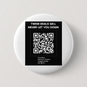 Badge Rond 5 Cm Code QR de la remise (Devant)