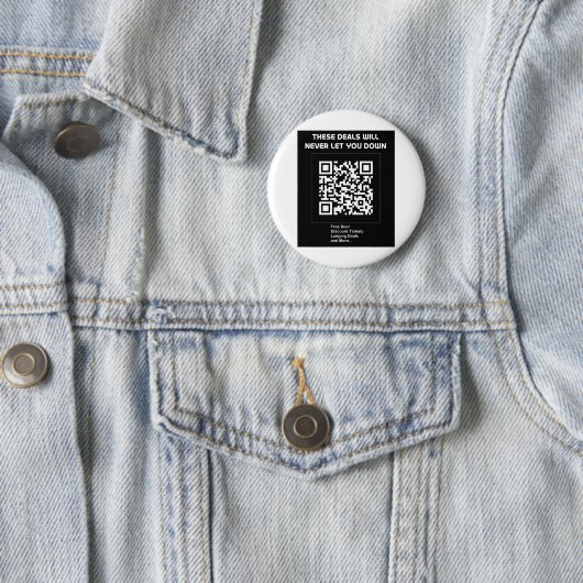 Badge Rond 5 Cm Code QR de la remise (En situation)