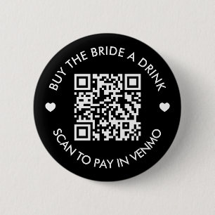 Badge Rond 5 Cm Code QR "Enterrement de vie de jeune fille : offre