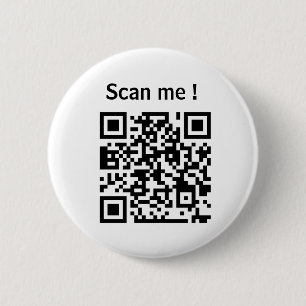 Badge Rond 5 Cm code qr personnalisé promotion du site web bouton 