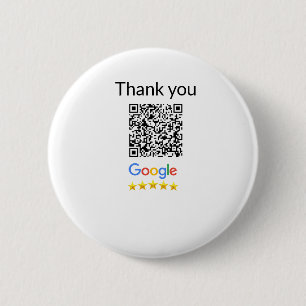 Badge Rond 5 Cm Code QR simple minimaliste ajouter un logo nom de 