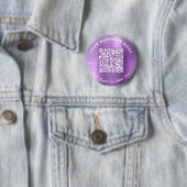 Badge Rond 5 Cm Code QR violet d'épingle d'affaires promotionnels (En situation)
