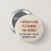 Badge Rond 5 Cm code source (Devant & derrière)