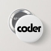 Badge Rond 5 Cm Coder (Devant & derrière)