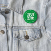 Badge Rond 5 Cm Codes QR personnalisés Application d'argent Cadeau (En situation)
