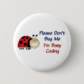 Badge Rond 5 Cm Codeur Médicale Ladybug-2 (Devant)