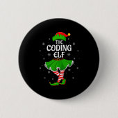Badge Rond 5 Cm Coding Elf Christmas Family Girls Women Elf Squad  (Devant)