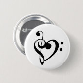 Badge Rond 5 Cm coeur (Devant & derrière)