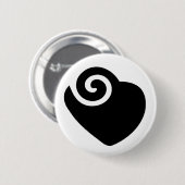Badge Rond 5 Cm coeur (Devant & derrière)
