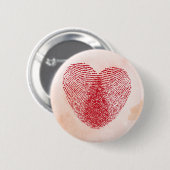 Badge Rond 5 Cm Cœur (Devant & derrière)