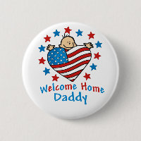 Coeur à la maison bienvenu de bébé de papa