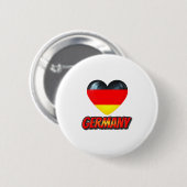 Badge Rond 5 Cm Coeur Allemagne (Devant & derrière)