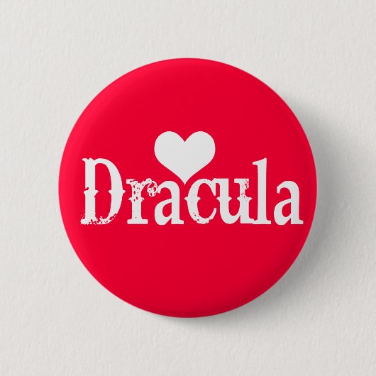 Badge Rond 5 Cm Coeur (amour) Dracula (Devant)