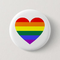 Coeur arc-en-ciel du Gay pride LGBT