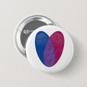 Badge Rond 5 Cm Coeur bisexuel (Devant & derrière)