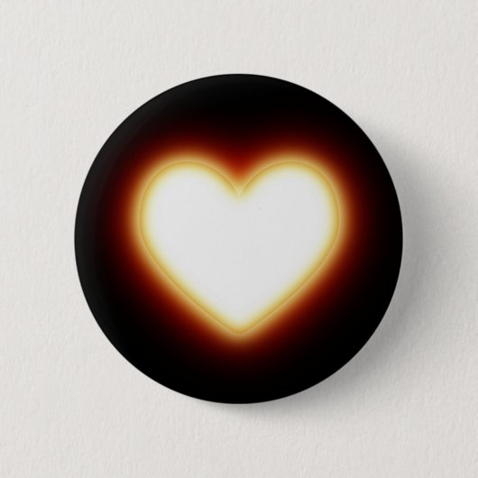 Badge Rond 5 Cm Coeur chaud (Devant)