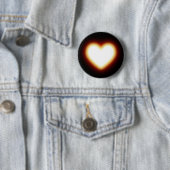 Badge Rond 5 Cm Coeur chaud (En situation)