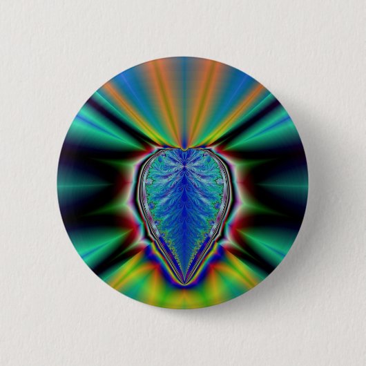 Badge Rond 5 Cm Coeur coloré (Devant)
