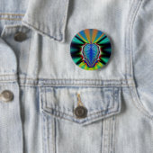 Badge Rond 5 Cm Coeur coloré (En situation)